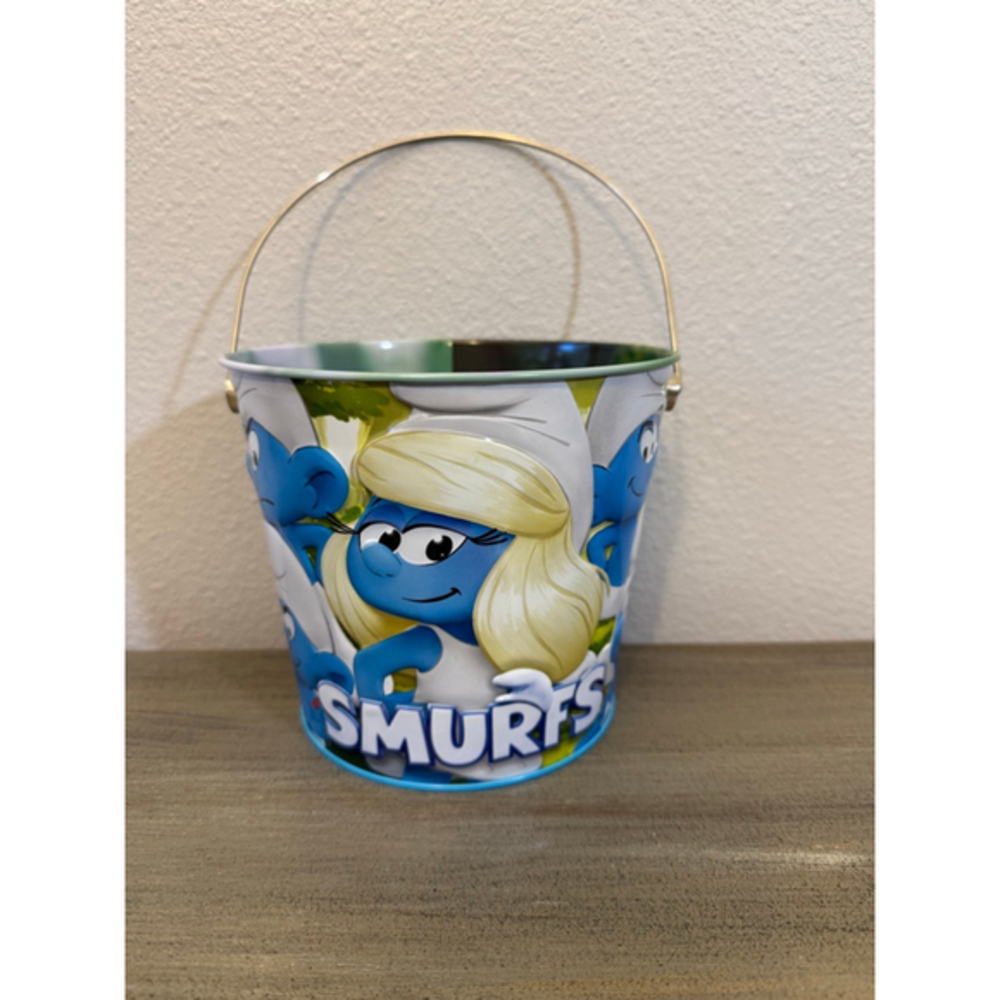 Smurfs 2025 AMC Exclusive Popcorn Bucket Tin Smurfette